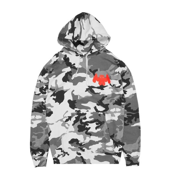 Marshmello Other - Marshmello Mellogang 30 Camo Pullover Hoodie | Arctic Camo | Medium